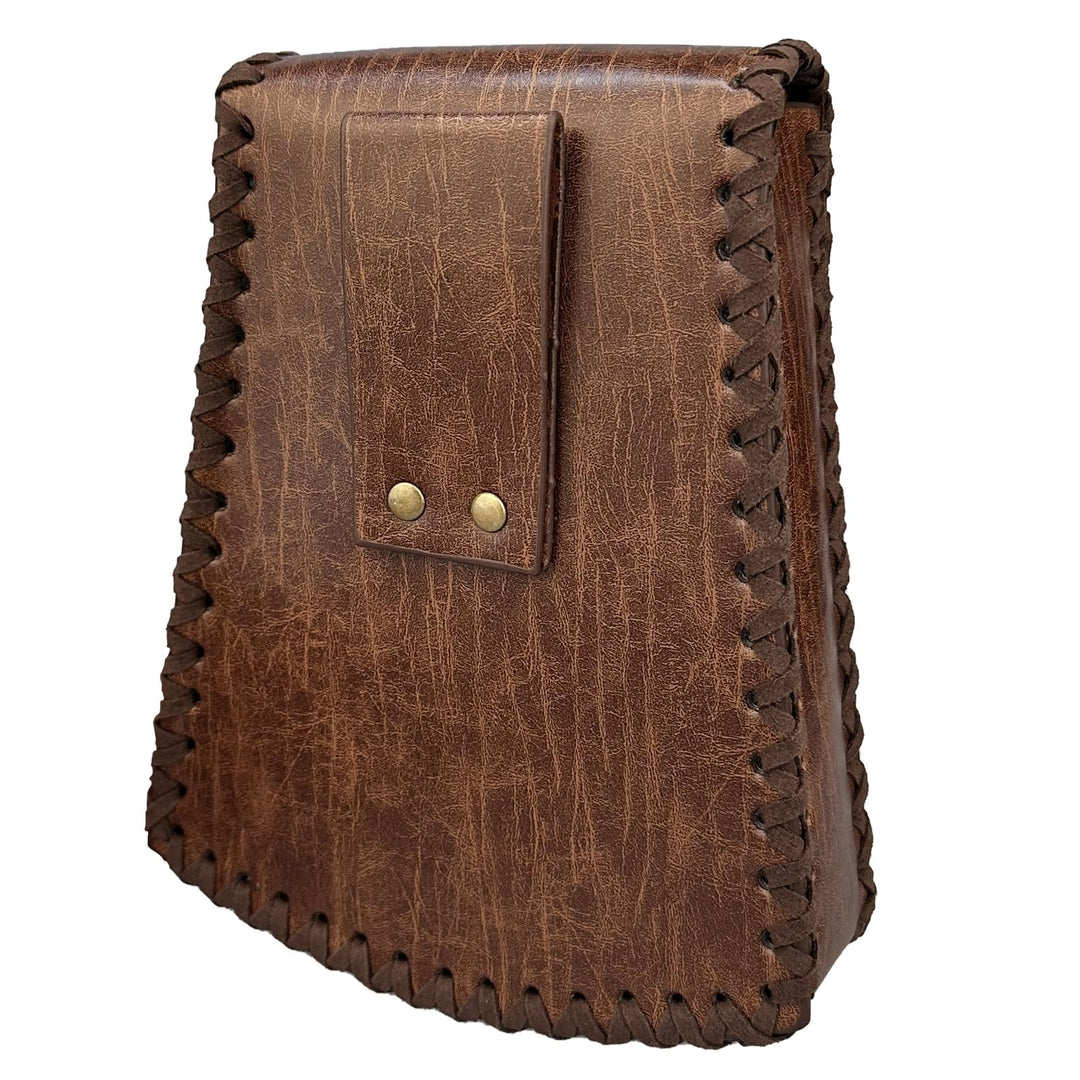 WorldNorse Mittelalterliche Gürteltasche mit nordischem Drachen und Yggdrasil -Prägung