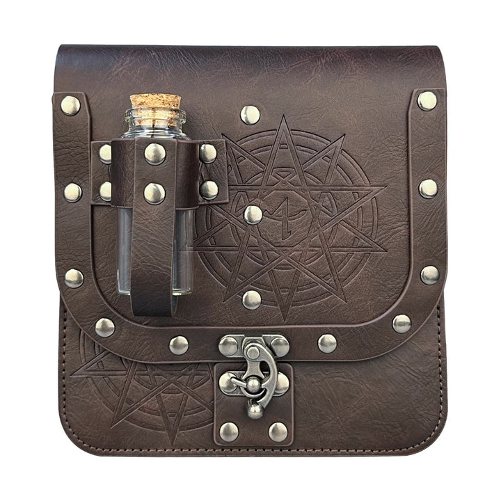 WorldNorse Mittelalterliche Gürteltasche mit Zaubertrankflasche