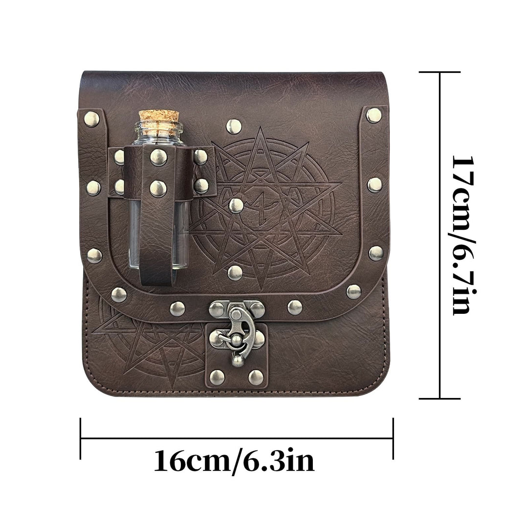 WorldNorse Mittelalterliche Gürteltasche mit Zaubertrankflasche