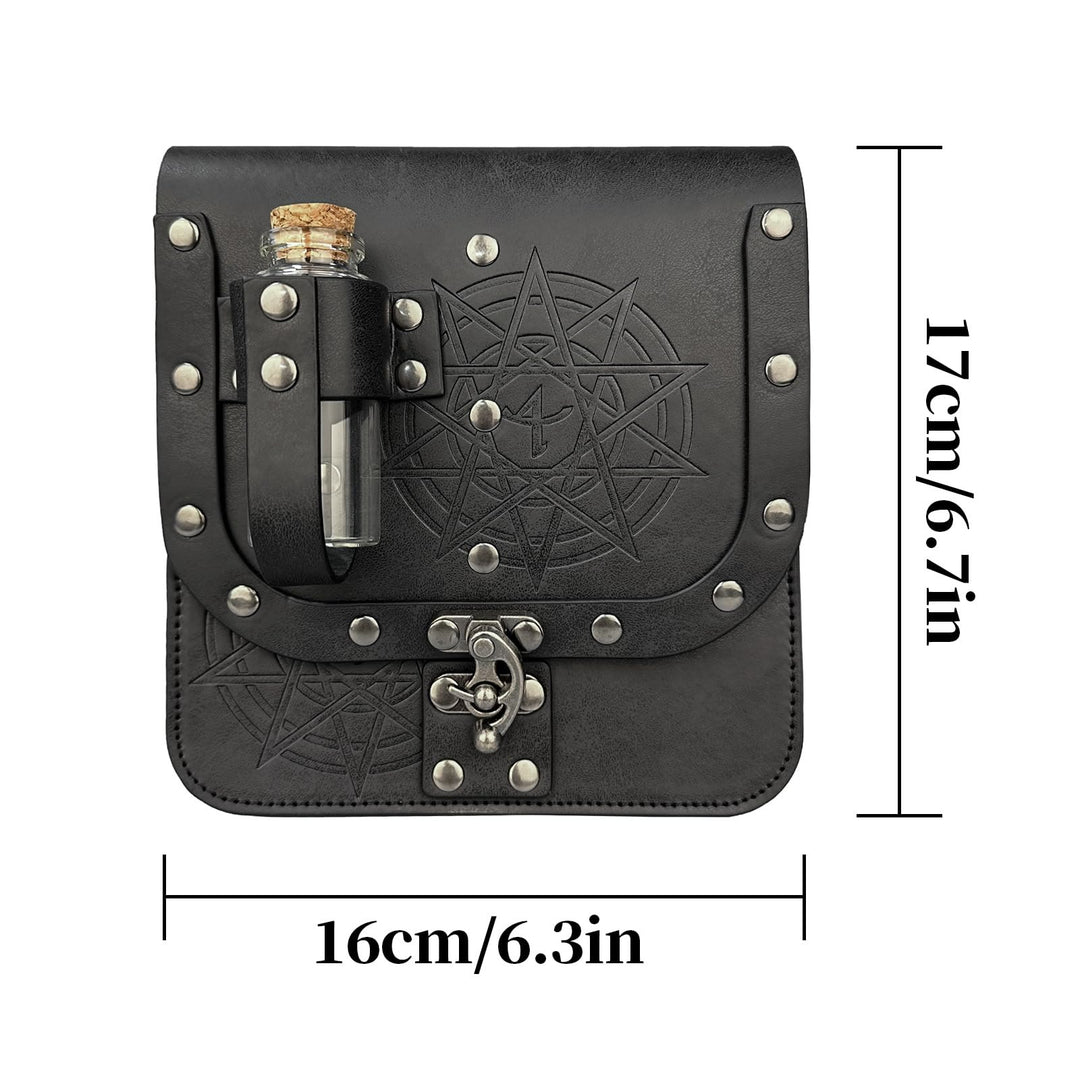 WorldNorse Mittelalterliche Gürteltasche mit Zaubertrankflasche