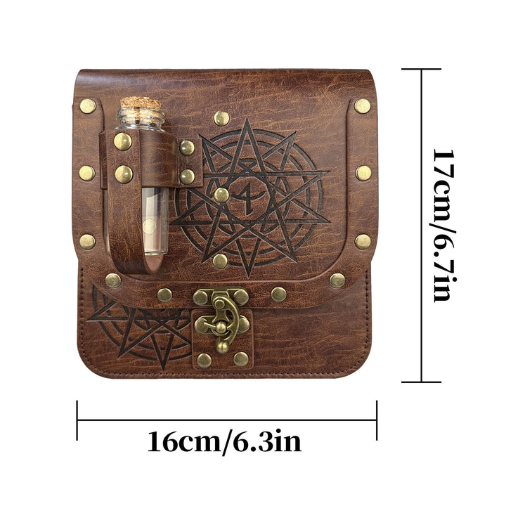 WorldNorse Mittelalterliche Gürteltasche mit Zaubertrankflasche