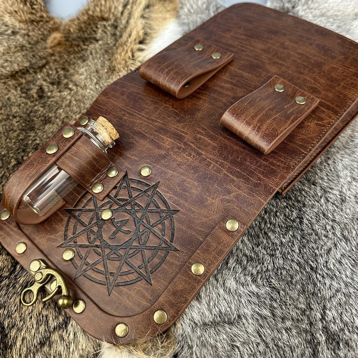 WorldNorse Mittelalterliche Gürteltasche mit Zaubertrankflasche