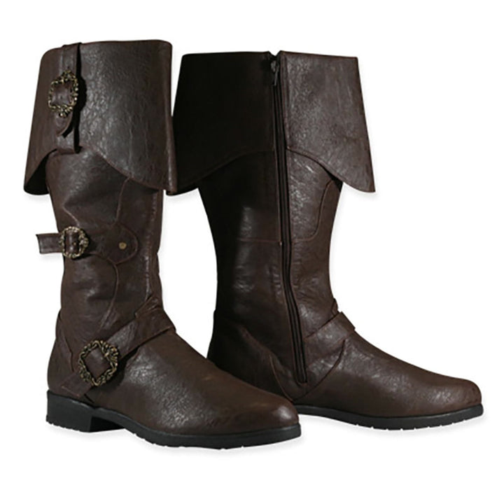 WorldNorse Wikinger-Piraten-Kriegerstiefel - Dunkelbraun - US 13 - image 8