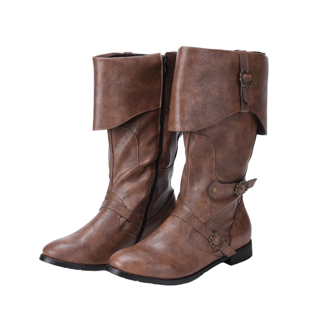 WorldNorse Wikinger-Piraten-Kriegerstiefel - Gelbbraun - US 13 - image 14