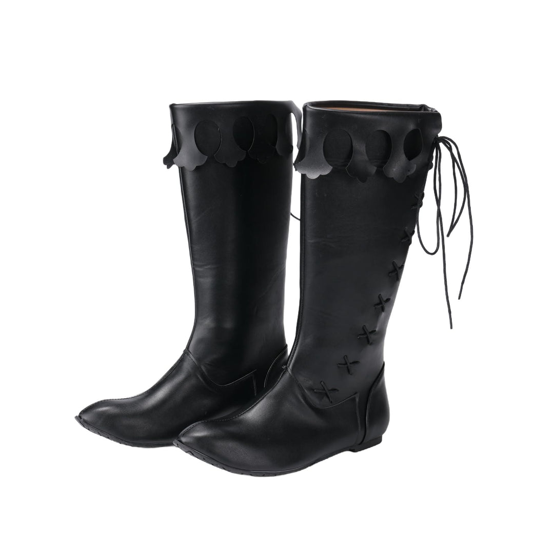 WorldNorse Viking Western-Ritterstiefel mit halbhoher Wadenhöhe - Schwarz - 48 - image 1