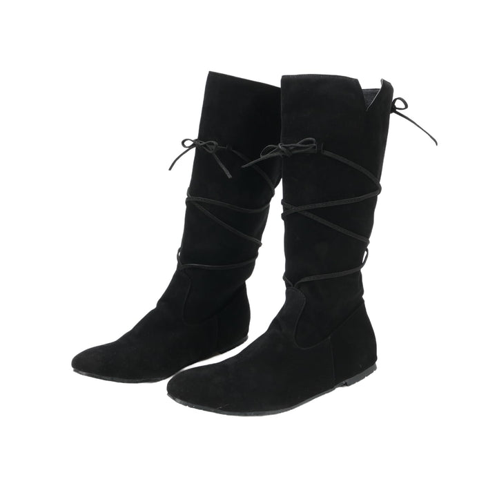 WorldNorse Mittelalterliche Schnürstiefel aus Leder - Schwarz - US 13 - image 4