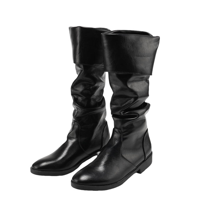 WorldNorse Mittelalterliche flache Jazzstiefel - Schwarz - US 13 - image 1