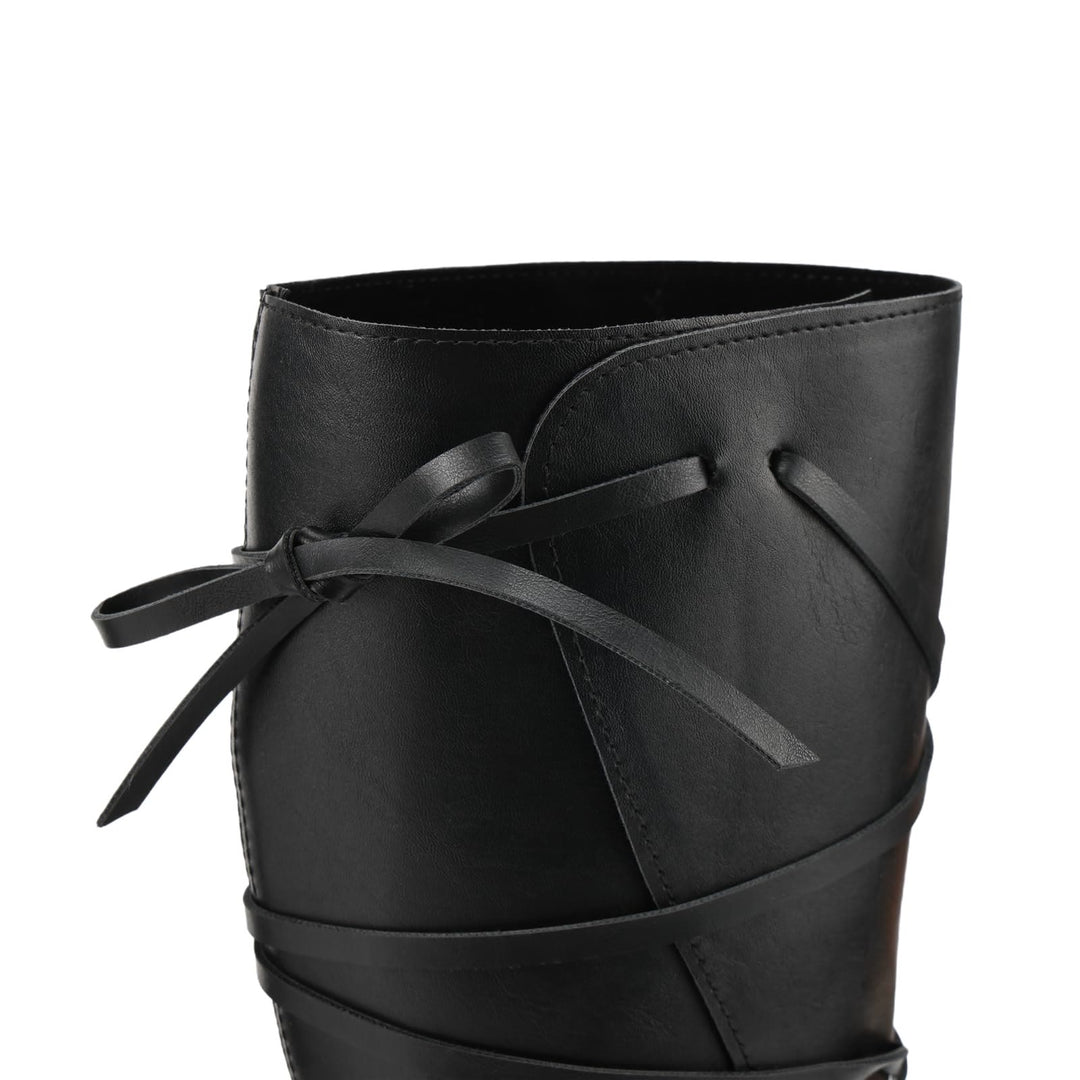 WorldNorse Damen-Lederstiefel mit Schnürung und spitzer Zehenpartie - image 11