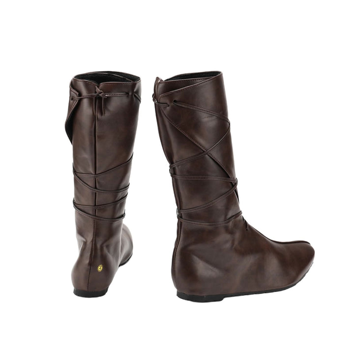 WorldNorse Damen-Lederstiefel mit Schnürung und spitzer Zehenpartie - image 4