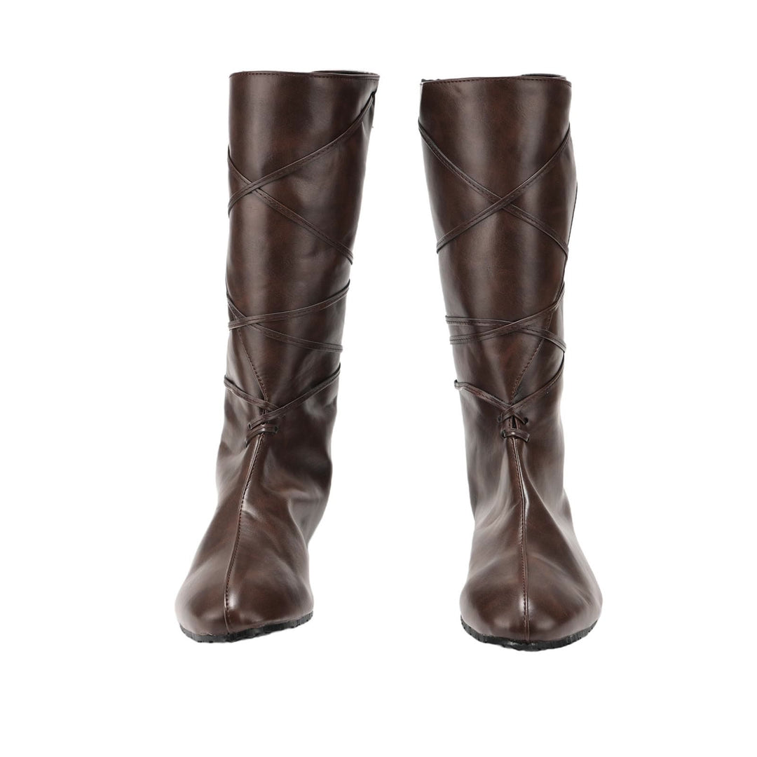 WorldNorse Damen-Lederstiefel mit Schnürung und spitzer Zehenpartie - image 2