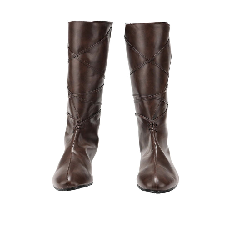 WorldNorse Damen-Lederstiefel mit Schnürung und spitzer Zehenpartie - image 2