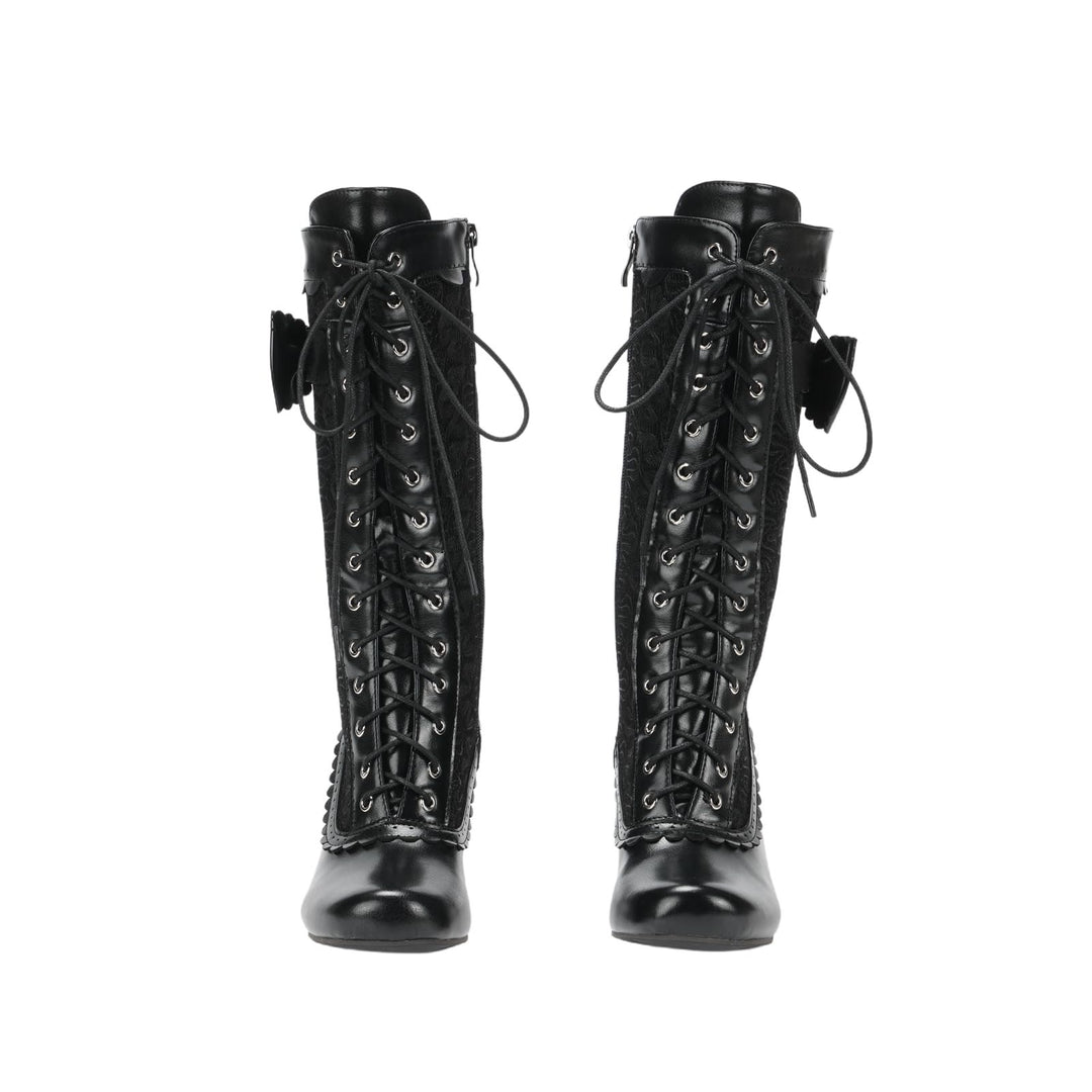 WorldNorse Damen-Schnürstiefel mit mittelhohem Absatz - image 1