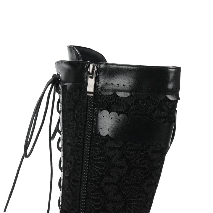 WorldNorse Damen-Schnürstiefel mit mittelhohem Absatz - image 4
