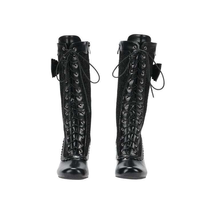WorldNorse Damen-Schnürstiefel mit mittelhohem Absatz - image 2