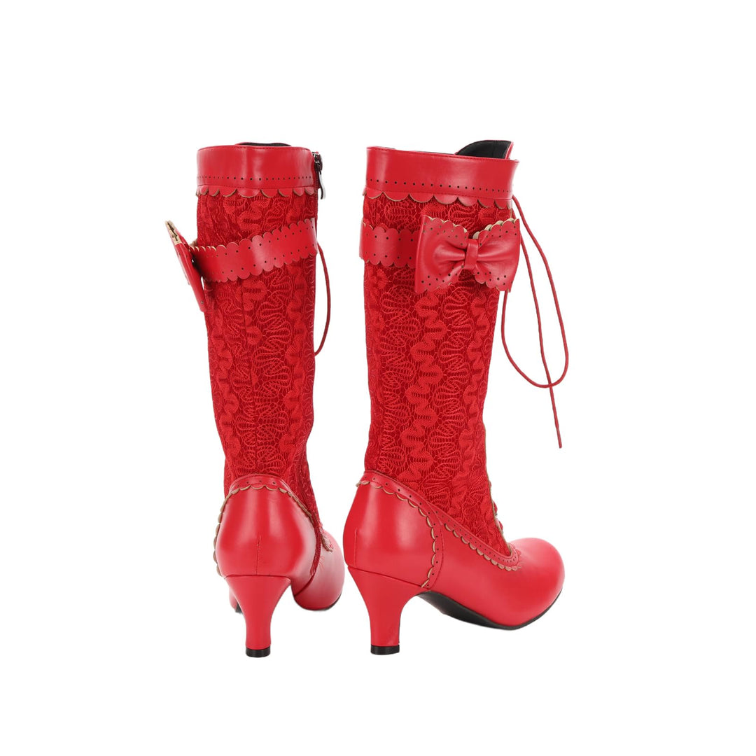 WorldNorse Damen-Schnürstiefel mit mittelhohem Absatz - image 7