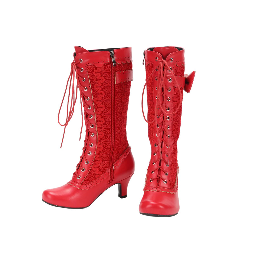 WorldNorse Damen-Schnürstiefel mit mittelhohem Absatz - image 5