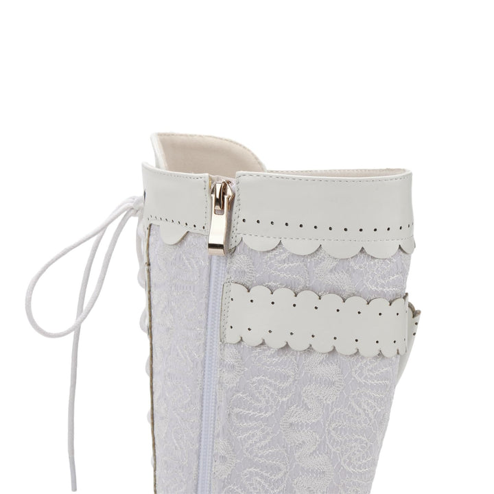 WorldNorse Damen-Schnürstiefel mit mittelhohem Absatz - image 11