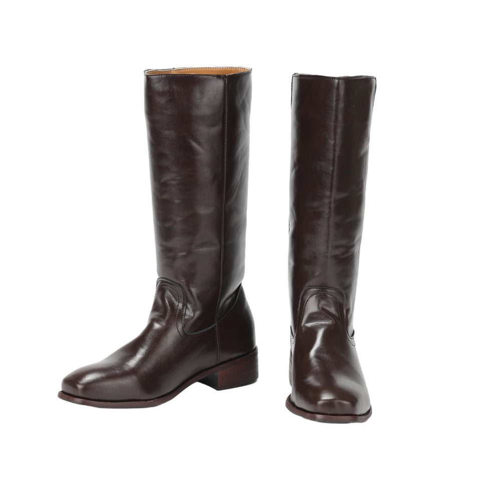 WorldNorse Damen-Cowboystiefel im Retro-Stil der 60er, wadenlang  - image 1