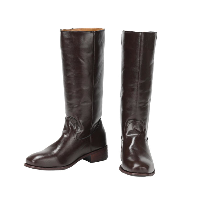 WorldNorse Damen-Cowboystiefel im Retro-Stil der 60er, wadenlang  - image 1