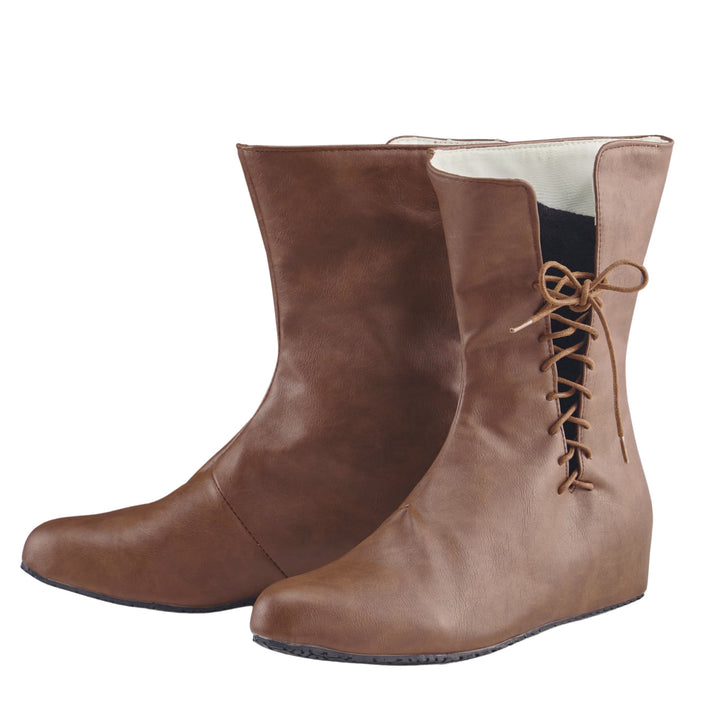 WorldNorse Herren-Lederstiefel mit spitzer Zehenpartie und Schnürung - Braun - US 13 - image 5