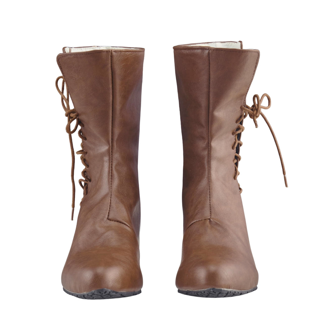 WorldNorse Herren-Lederstiefel mit spitzer Zehenpartie und Schnürung - image 5