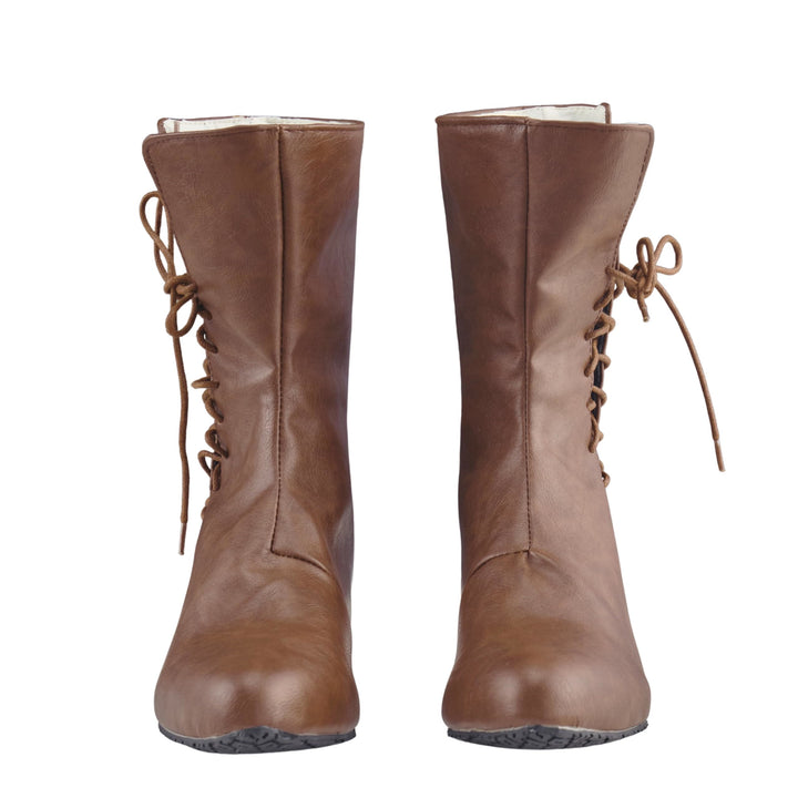 WorldNorse Herren-Lederstiefel mit spitzer Zehenpartie und Schnürung - image 5