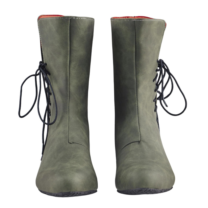 WorldNorse Herren-Lederstiefel mit spitzer Zehenpartie und Schnürung - image 10