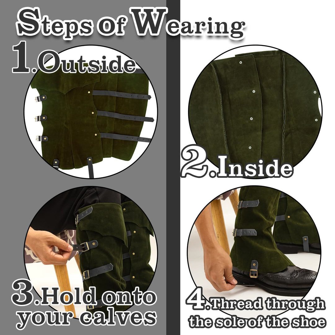 WorldNorse Wikinger-Rüstung, Beingamaschen, Stiefelüberzug - image 9