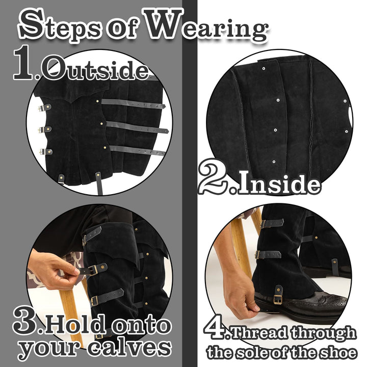 WorldNorse Wikinger-Rüstung, Beingamaschen, Stiefelüberzug - image 4