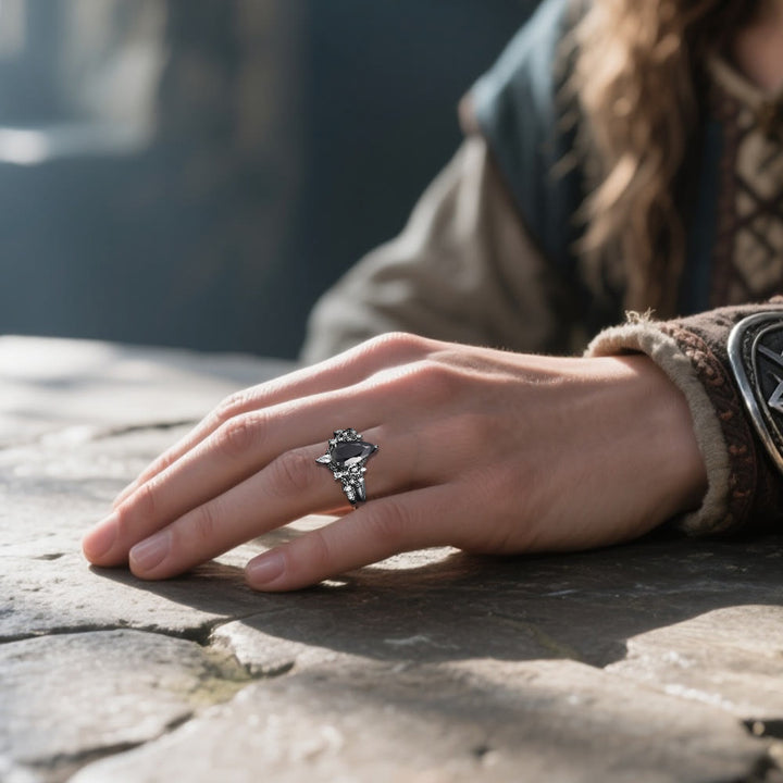 WorldNorse Nordisches Florales Alexandrit-ringset - image 20