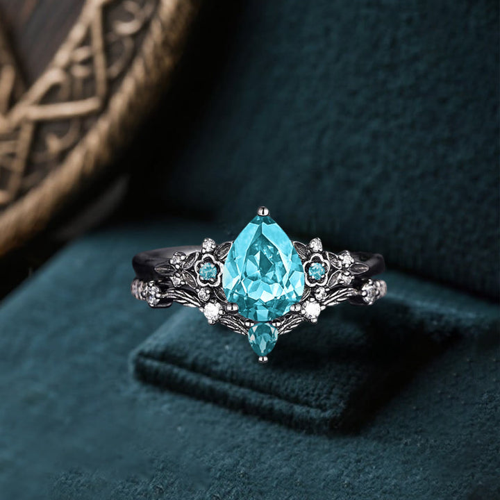 WorldNorse Nordisches Florales Alexandrit-ringset - image 10