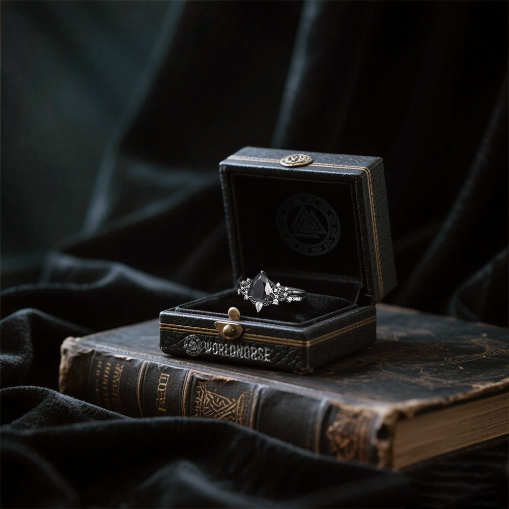 WorldNorse Nordisches Florales Alexandrit-ringset - image 21