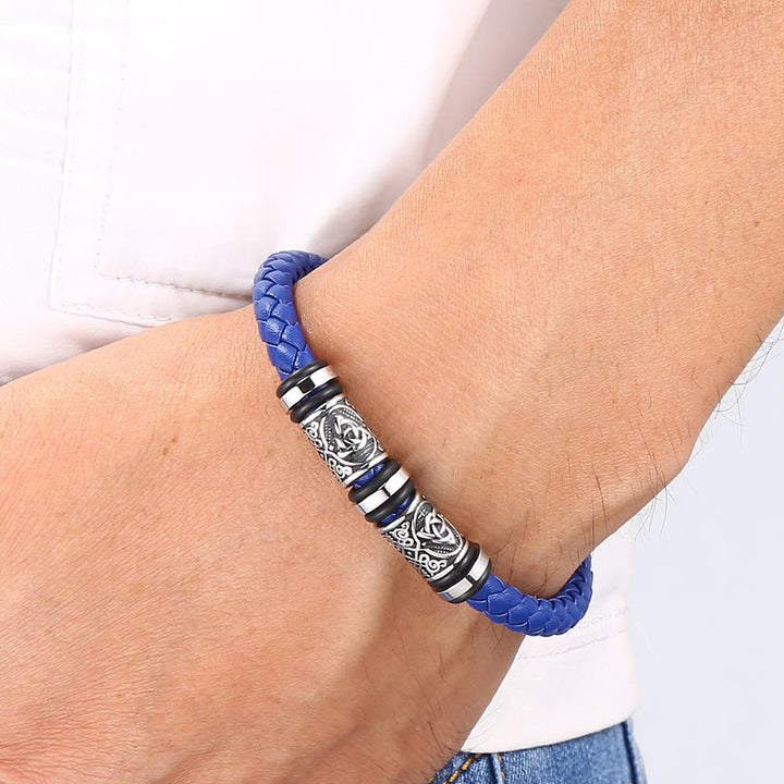 WorldNorse Vintage-Lederarmband mit Keltischer Knoten - image 8