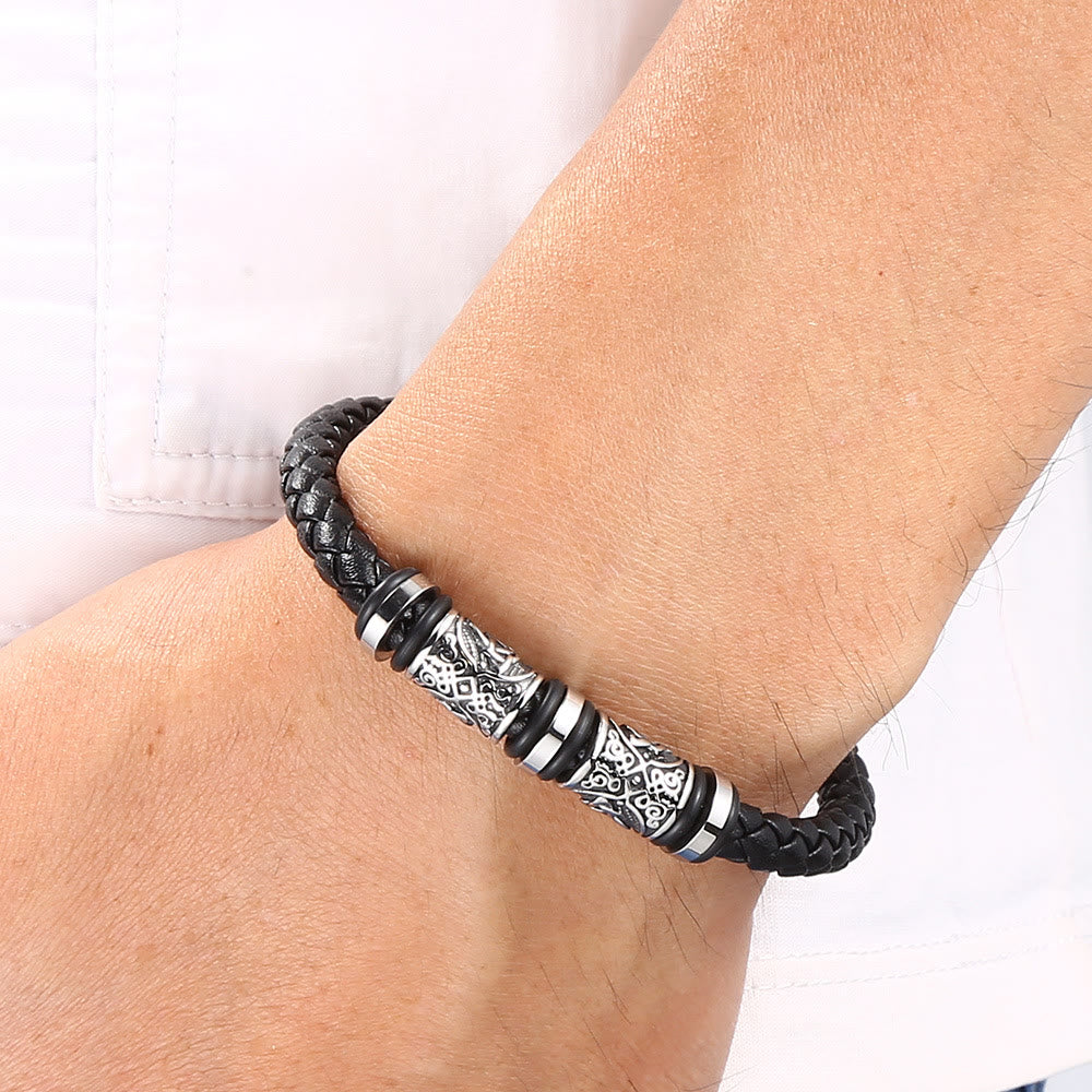 WorldNorse Vintage-Lederarmband mit Keltischer Knoten - image 4