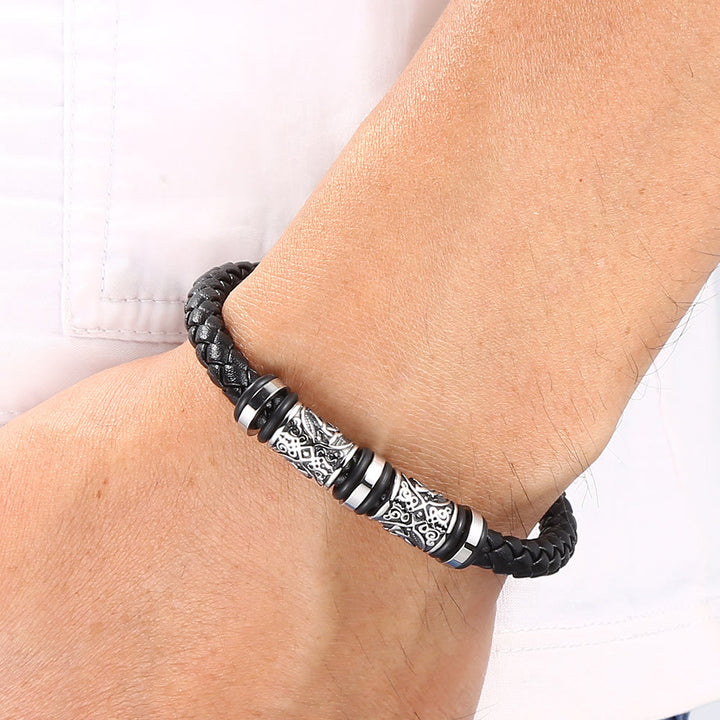 WorldNorse Vintage-Lederarmband mit Keltischer Knoten - image 4