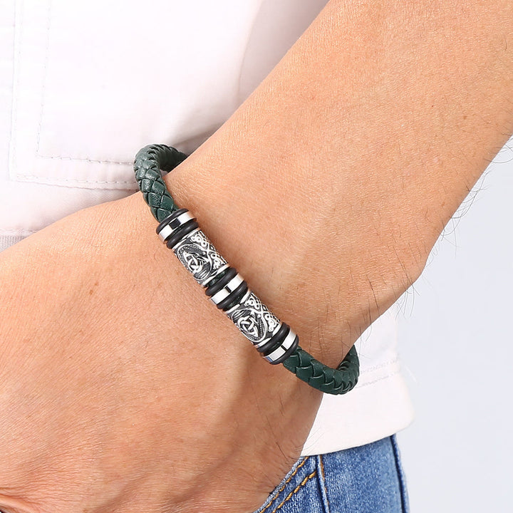 WorldNorse Vintage-Lederarmband mit Keltischer Knoten - image 10