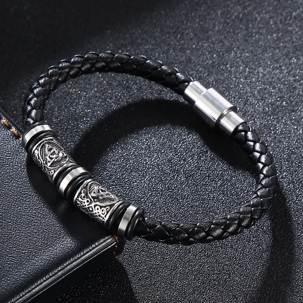 WorldNorse Vintage-Lederarmband mit Keltischer Knoten - image 1