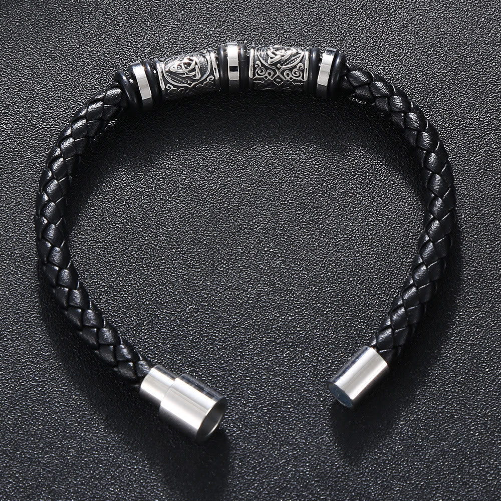 WorldNorse Vintage-Lederarmband mit Keltischer Knoten - image 3