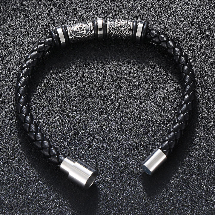 WorldNorse Vintage-Lederarmband mit Keltischer Knoten - image 3