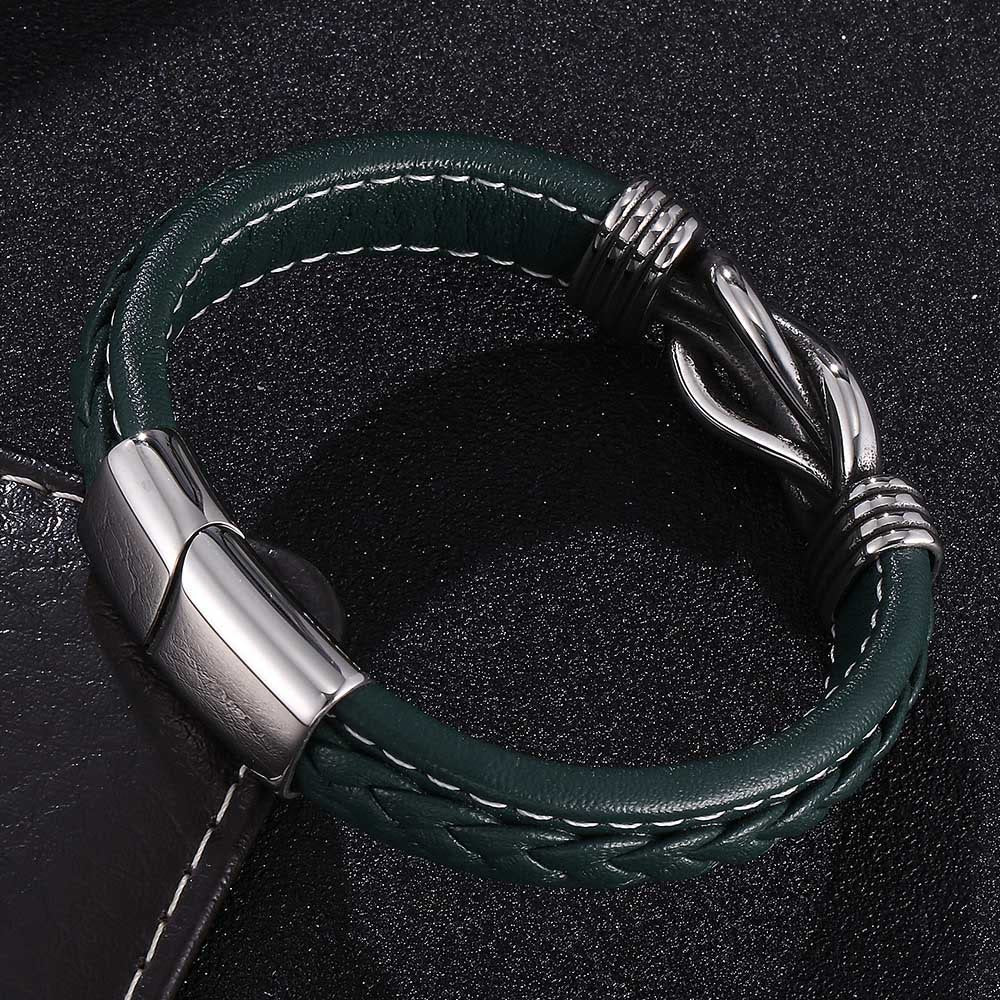 WorldNorse Herren-Lederarmband mit Unendlichkeitsknoten - image 1