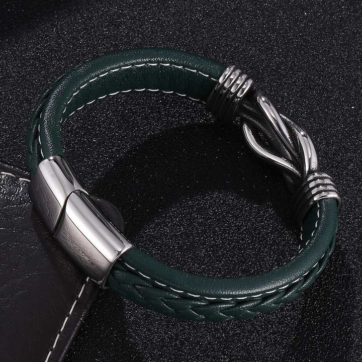 WorldNorse Herren-Lederarmband mit Unendlichkeitsknoten - image 1
