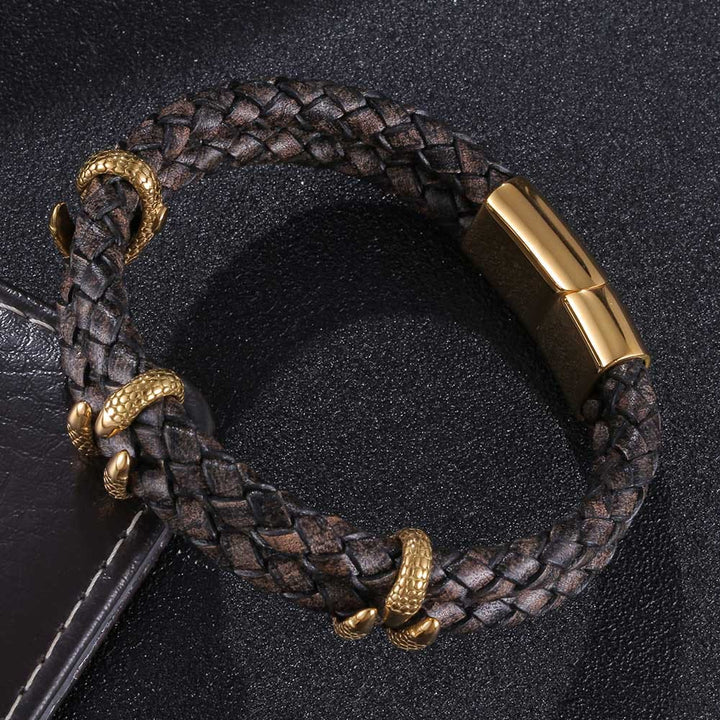 WorldNorse Doppellagiges Armband mit Drachenklaue - image 14