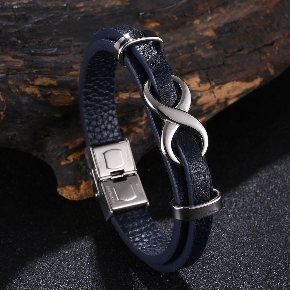 WorldNorse Glücksarmband mit der Zahl Acht - Blau & Silber - 20,5 cm - image 13
