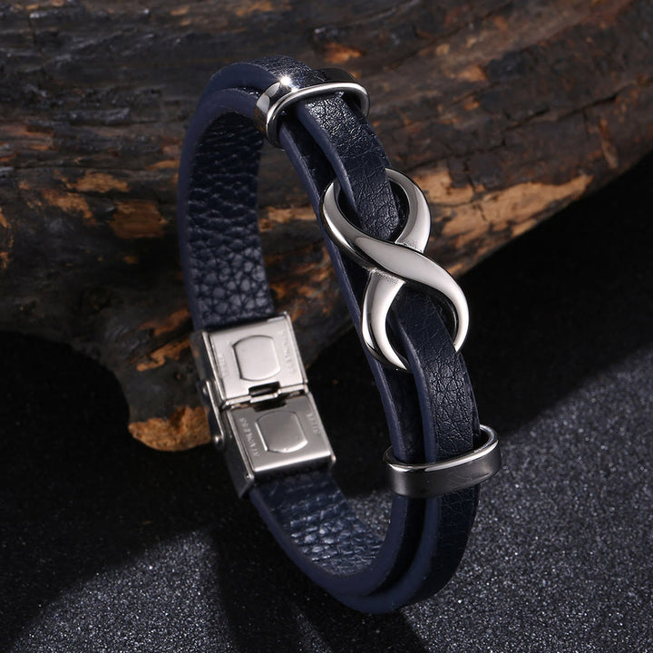 WorldNorse Glücksarmband mit der Zahl Acht - Blau & Silber - 20,5 cm - image 13
