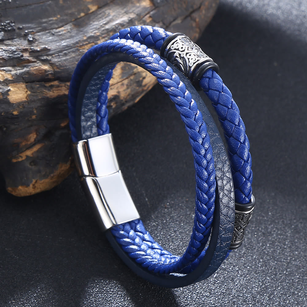 WorldNorse Armband mit dreifachem Magnetverschluss - Dunkelblau - 23,5 cm - image 5