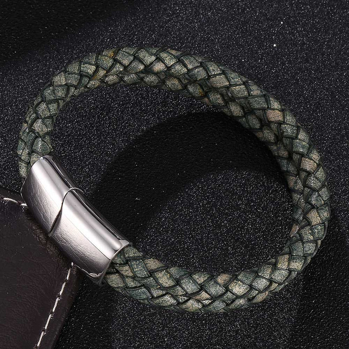 WorldNorse Doppellagiges geflochtenes Armband - Grün - 23,5 cm - image 8