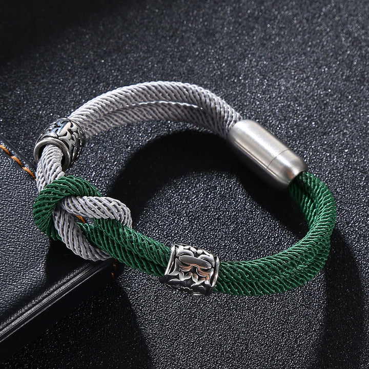 WorldNorse Zweifarbiges Doppelschicht-Armband - 23,5 cm - image 0