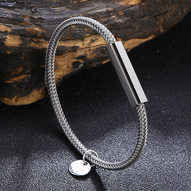 WorldNorse Armband aus rundem Stahldraht - Silber - 23 cm - image 1