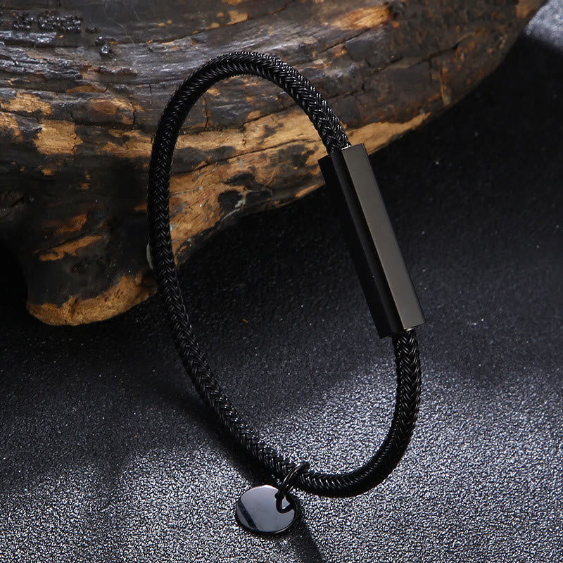 WorldNorse Armband aus rundem Stahldraht - Schwarz - 23 cm - image 4