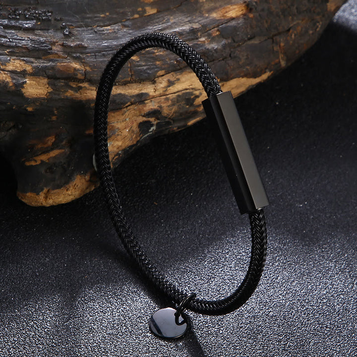 WorldNorse Armband aus rundem Stahldraht - Schwarz - 23 cm - image 4